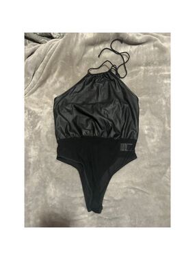 Women's SHEIN Black Halter Bodysuit S
